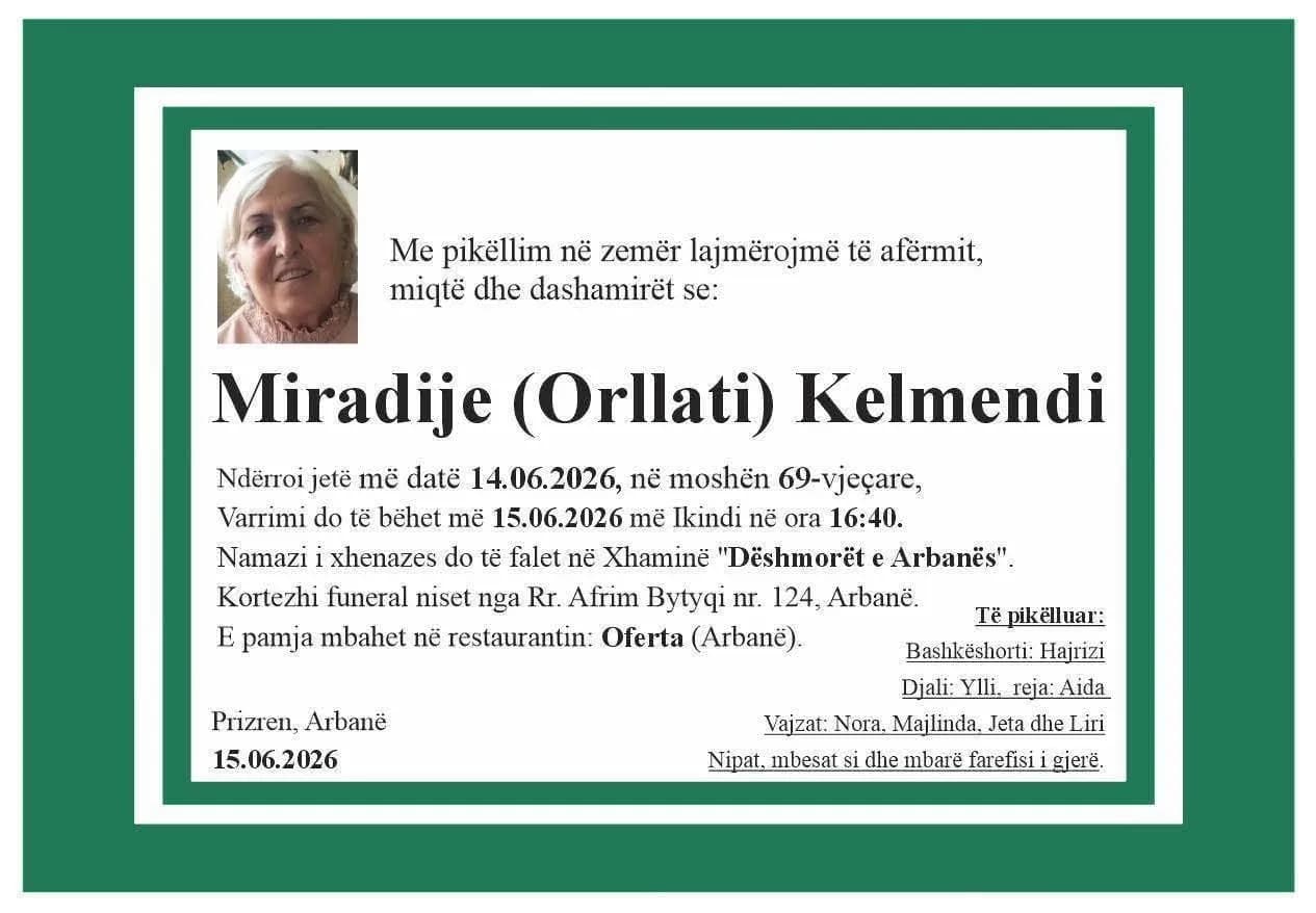 Sot varroset gruaja që u aksidentua për vdekje dje në autostradën “Ibrahim Rugova