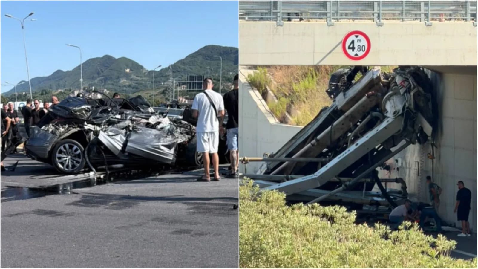 Aksident i rëndë në Shqipëri, vdes shoferi i betonieres rrugës për spital