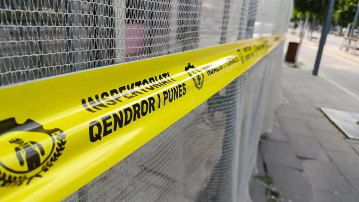 Rrezik për punëtorët, Inspektorati ndal punimet në një objekt në Obiliq